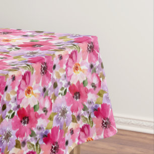 Nappe Motif floral d'aquarelle d'été
