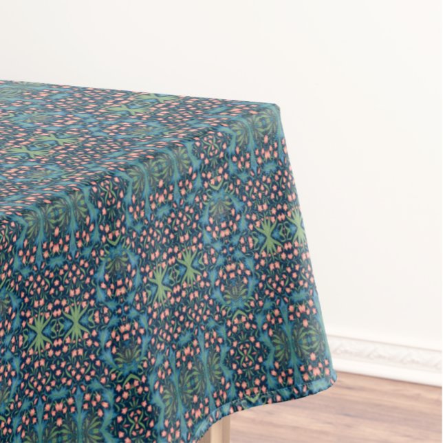 Nappe Motif floral de campanule de William Morris, bleu  (Créateur téléchargé)