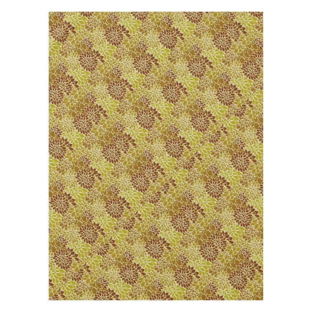 Nappe motif floral de dahlia grâce (Devant)