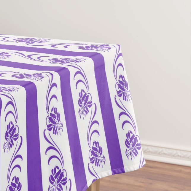 Nappe Motif floral de rayures (In Situ)