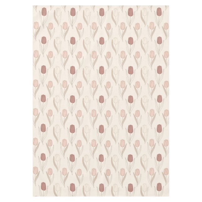 Nappe Motif floral de tulipe moderne (Devant)
