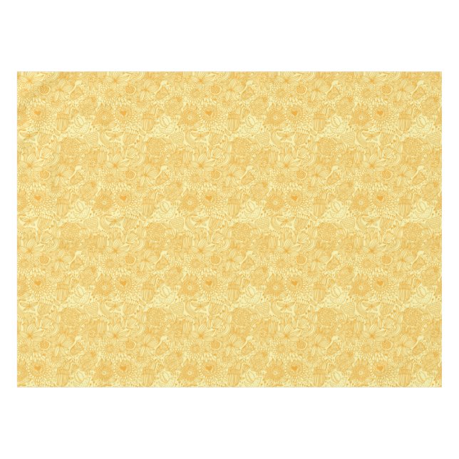 Nappe Motif floral d'été dans des couleurs chaudes (Devant (Horizontal))