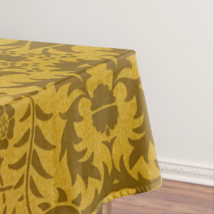 Nappe Motif floral doré orné avec symétrie