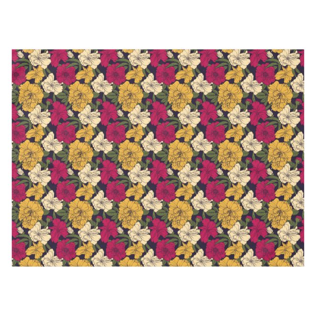 Nappe Motif floral élégant (Devant (Horizontal))