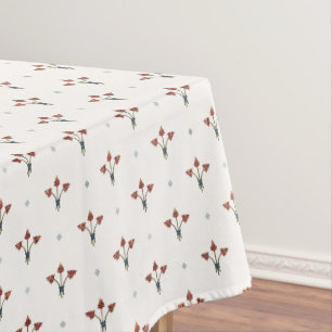 Nappe Motif floral et diamant impérial français vintage
