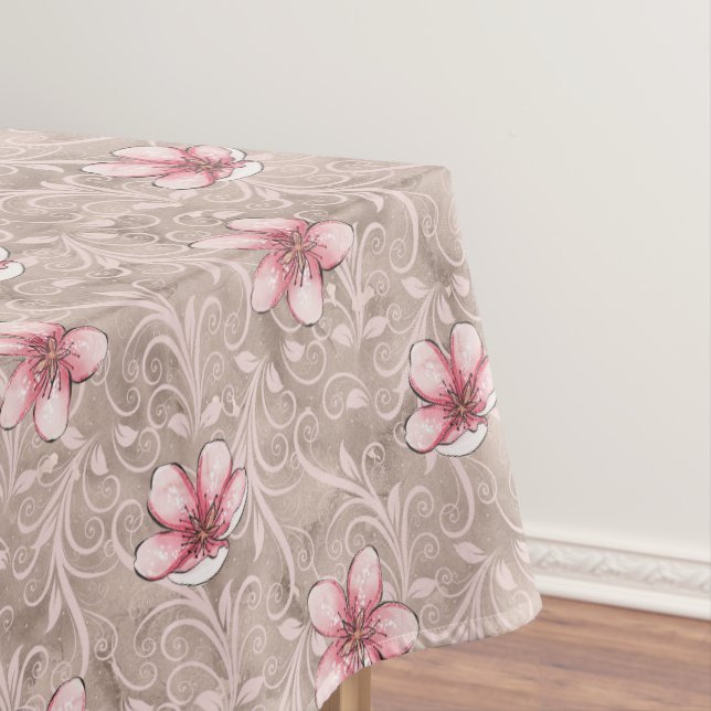 Nappe Motif floral rose (In Situ)