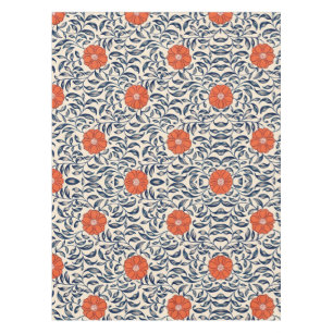 Nappe Motif floral sans couture avec fleur orange vibran
