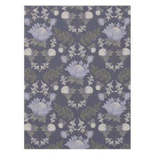 Nappe Motif floral symétrique violet foncé