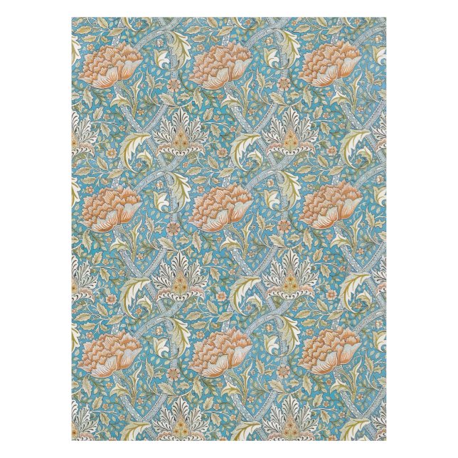 Nappe Motif floral Windrush bleu de William Morris (Devant)