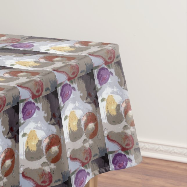 Nappe Motif Fruit Abstrait (In Situ)