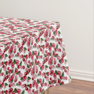Nappe Motif Fruit cerise