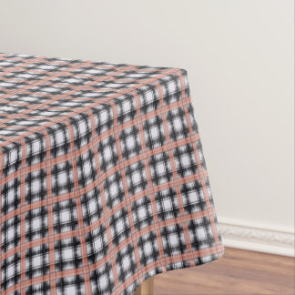 Nappe Motif géométrique à carreaux marron à carreaux