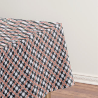 Nappe Motif géométrique à carreaux marron à carreaux