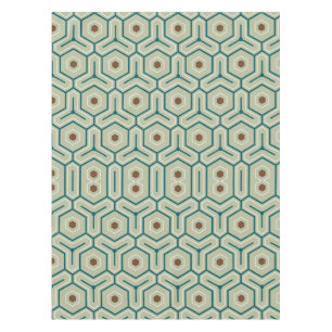 Nappe Motif géométrique à hexagones entrelacés
