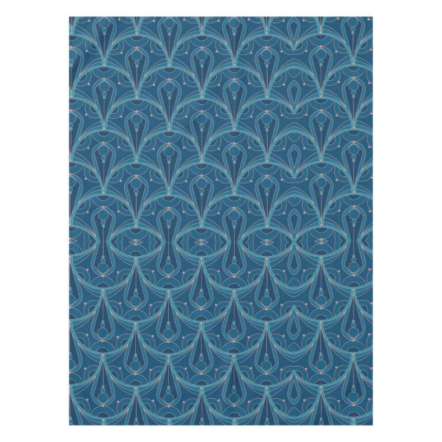 Nappe Motif géométrique Art Déco répétitif (Devant)