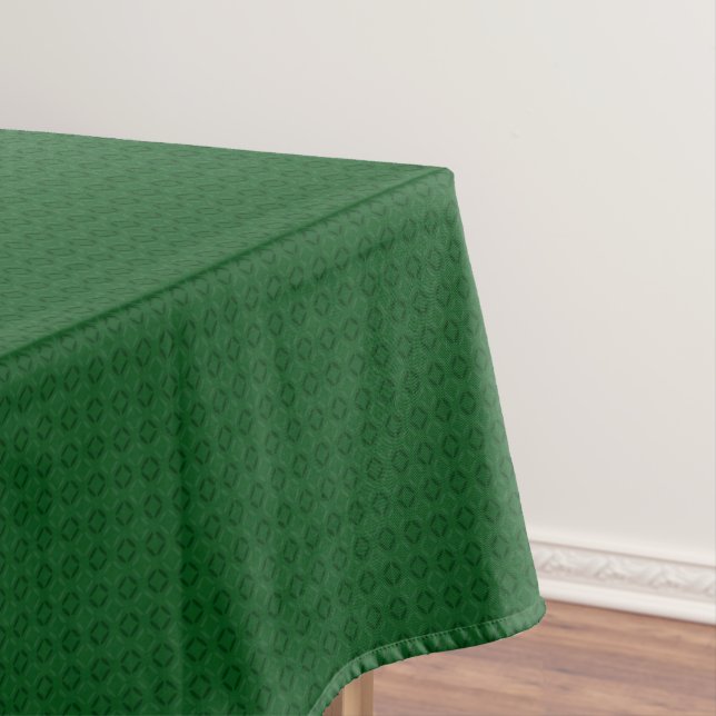Nappe Motif géométrique élégant vert monochrome. (In Situ)
