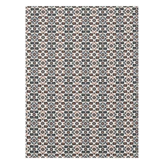 Nappe Motif géométrique floral Rottweiler (Devant)