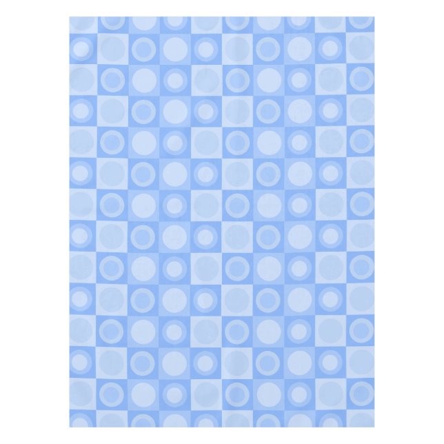 Nappe Motif géométrique MCM rétro Bébé bleu (Devant)