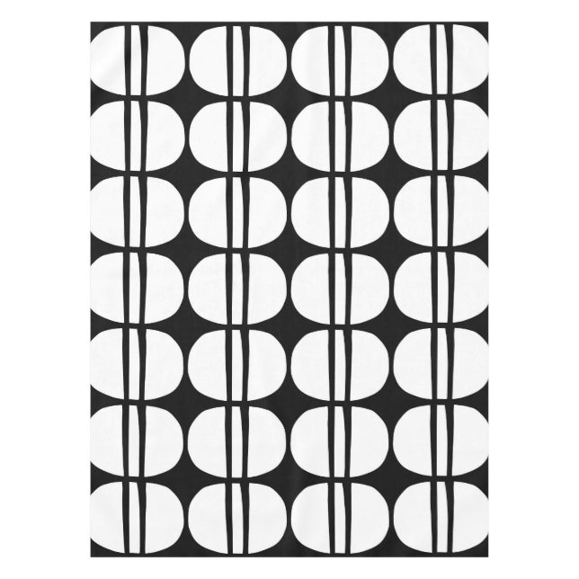 Nappe Motif géométrique moderne du milieu du siècle (Devant)