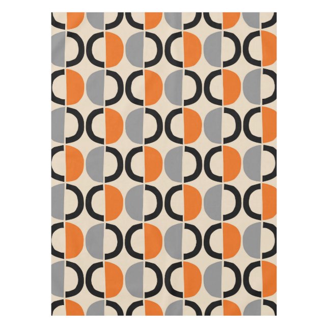 Nappe Motif géométrique moderne du milieu du siècle (Devant)