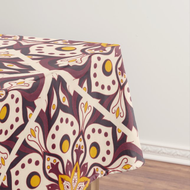 Nappe Motif géométrique moderne du milieu du siècle – Ab (In Situ)