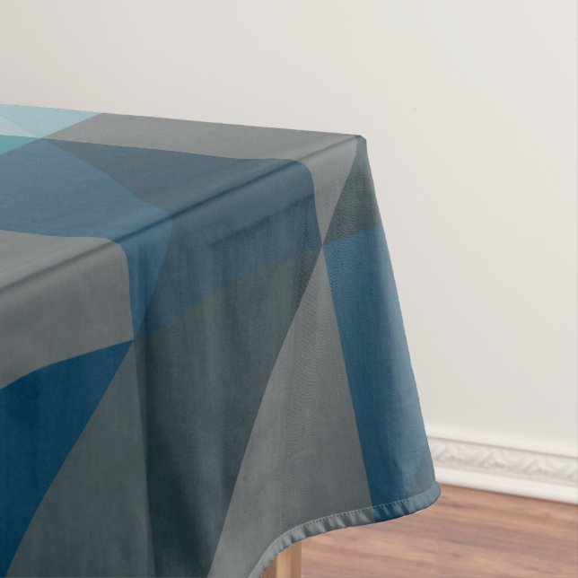 Nappe Motif géométrique moderne et élégant Blue Ombre (In Situ)