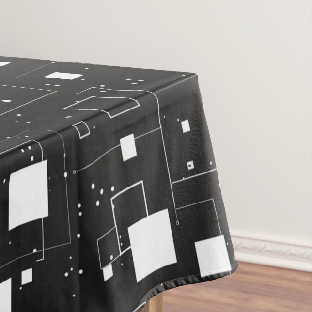 Nappe Motif géométrique noir et blanc (In Situ)