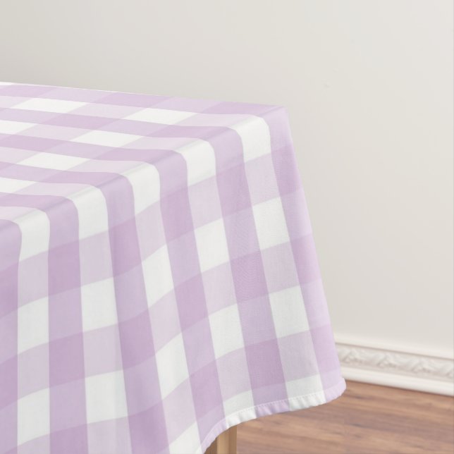 Nappe Motif Gingham Bleu Pastel Moderne Chic de Printemp (In Situ)