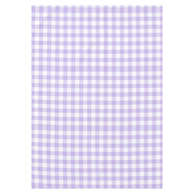 Nappe Motif gingham lavande de Pâques et de printemps à  (Devant)