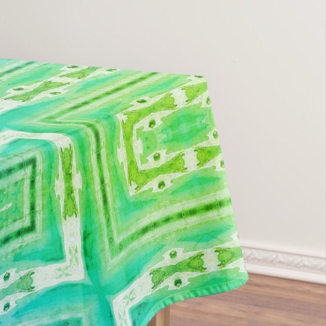 Nappe Motif Graphique Vert (In Situ)