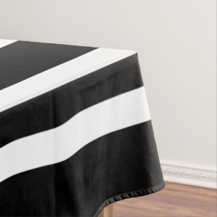 Nappe Motif Gras Noir Et Blanc