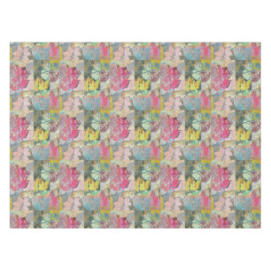 Nappe Motif grunge floral d'art