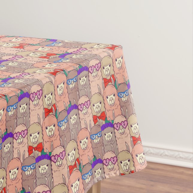 Nappe Motif habillé à la mode de lama (In Situ)