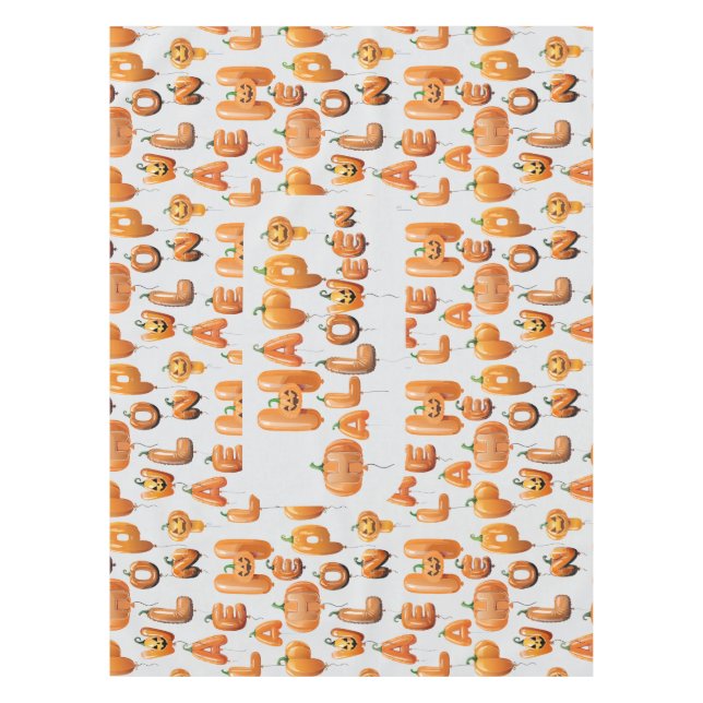 Nappe Motif Halloween de ballons (Devant)