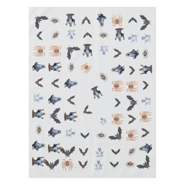 Nappe Motif Halloween de créatures (Devant)
