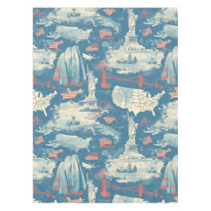 Nappe Motif historique vintage-américain (3)