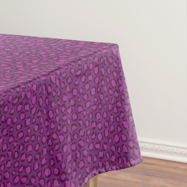 Nappe Motif imprimé guépard violet blanc chic et audacie (In Situ)