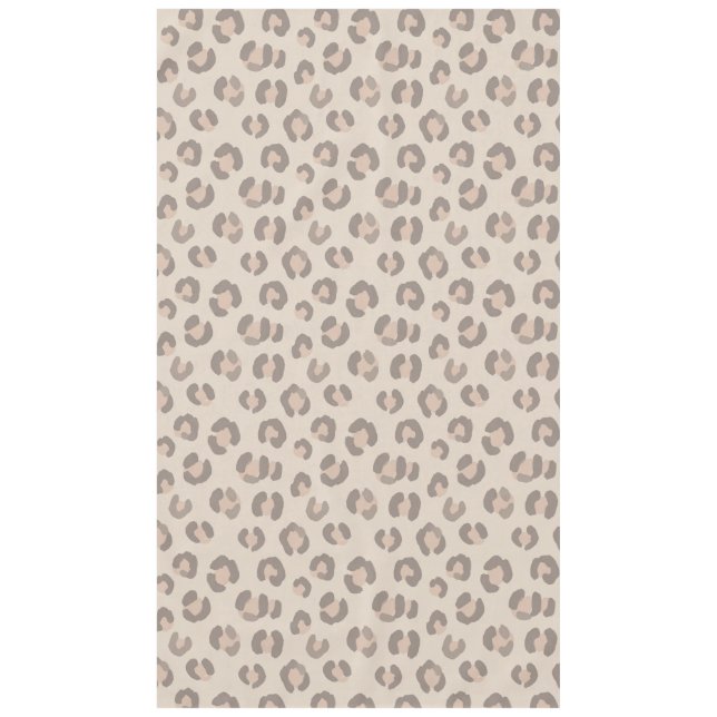 Nappe Motif imprimé léopard neutre (Devant)