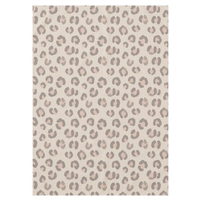 Nappe Motif imprimé léopard neutre (Devant)