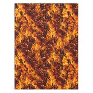 Nappe Motif incendie et flamme
