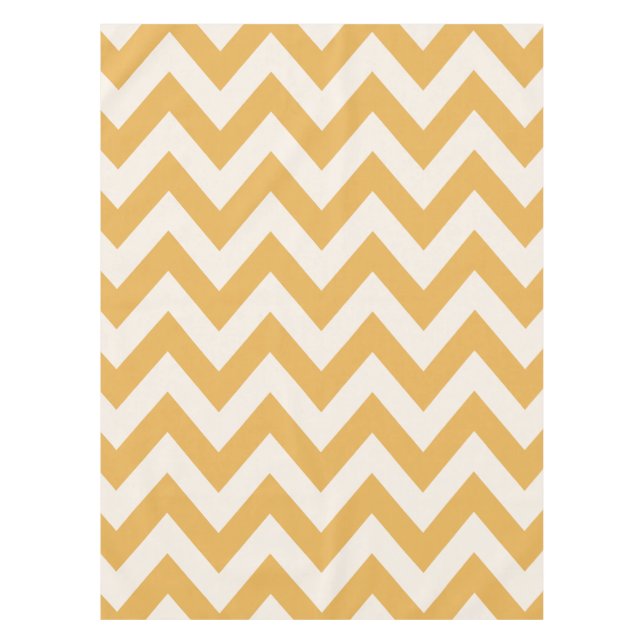 Nappe Motif Jaune Chevron Zigzag (Devant)