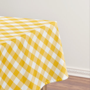 Nappe Motif jaune de contrôle de guingan
