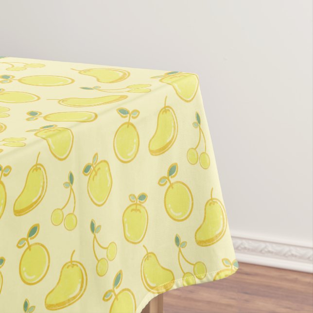 Nappe Motif JAUNE DE FRUITS DE LÉMON (In Situ)