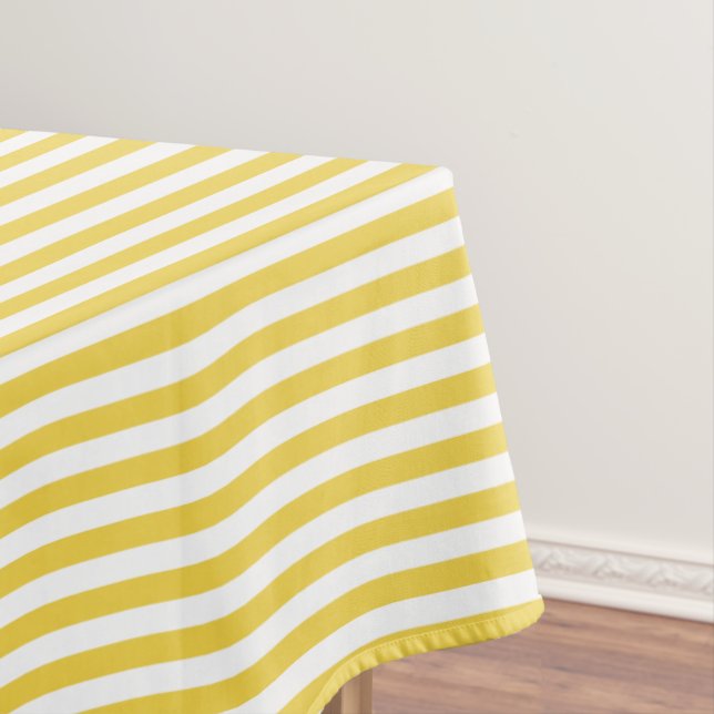 Nappe Motif jaune et blanc de rayure (In Situ)