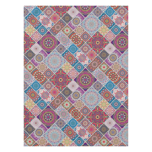 Nappe Motif Mandala/Carrelage marocain (Devant)