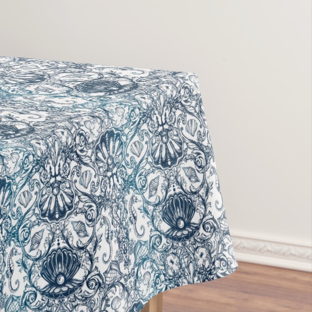 Nappe Motif marin vintage (In Situ)