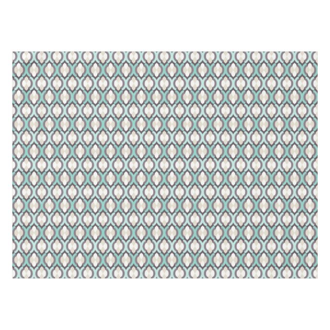 Nappe Motif marocain de turquoise (Devant (Horizontal))