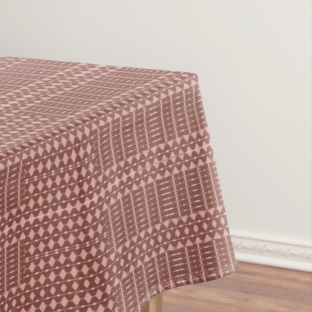 Nappe Motif marron tribal (In Situ)