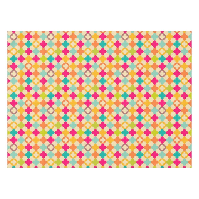 Nappe Motif médiéval vintage de rosette (Devant (Horizontal))