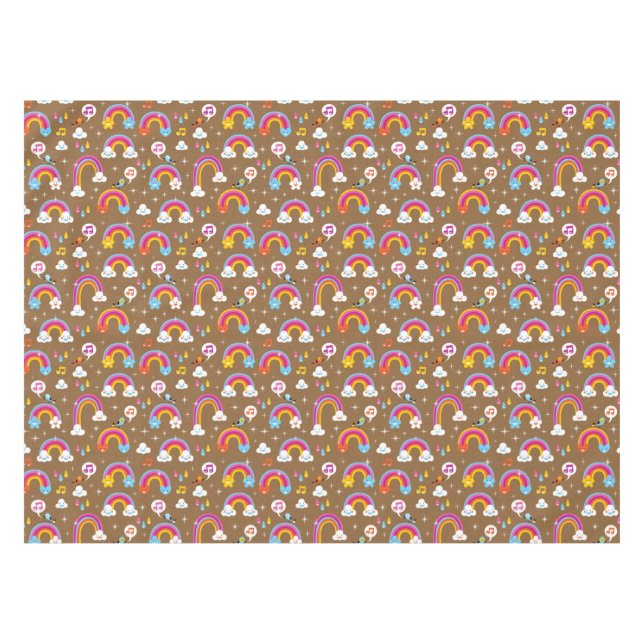 Nappe motif mignon d'arcs-en-ciel (Devant (Horizontal))
